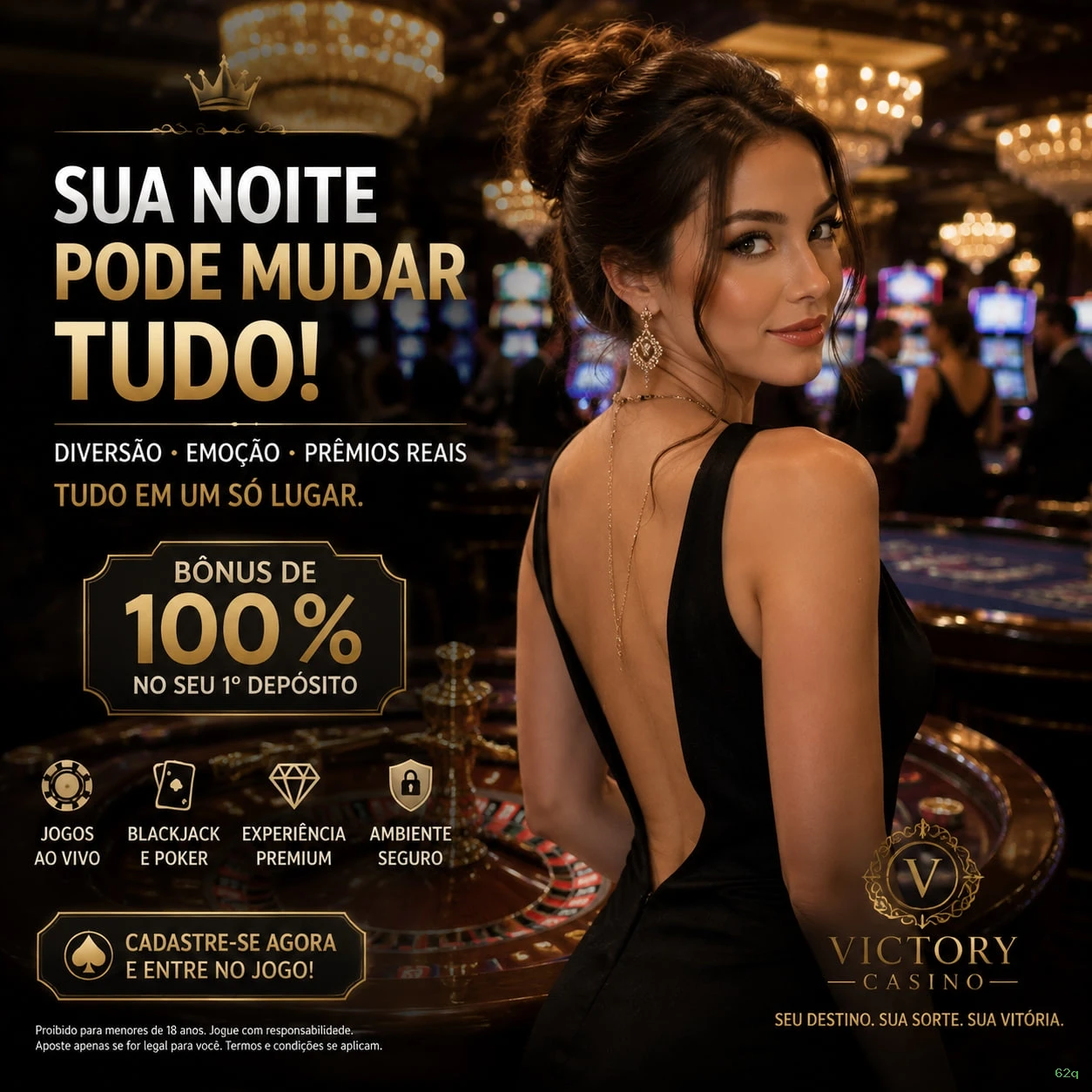 Cassino ao vivo da 62q com dealers reais